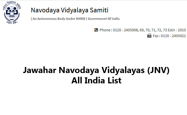 State Wise List Of Jawahar Navodaya Vidyalayas Jnv Mix India