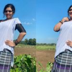 Saryu Mohan, where is Ashwathy in folk costume in Chottanikkara, see the comedy reply to the comment