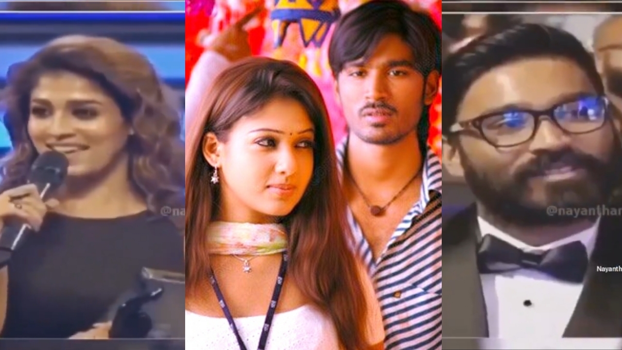 Dhanush did not like the performance in the Filmfare Award winning film, Nayanthara apologizes to Dhanush - New controversy is brewing