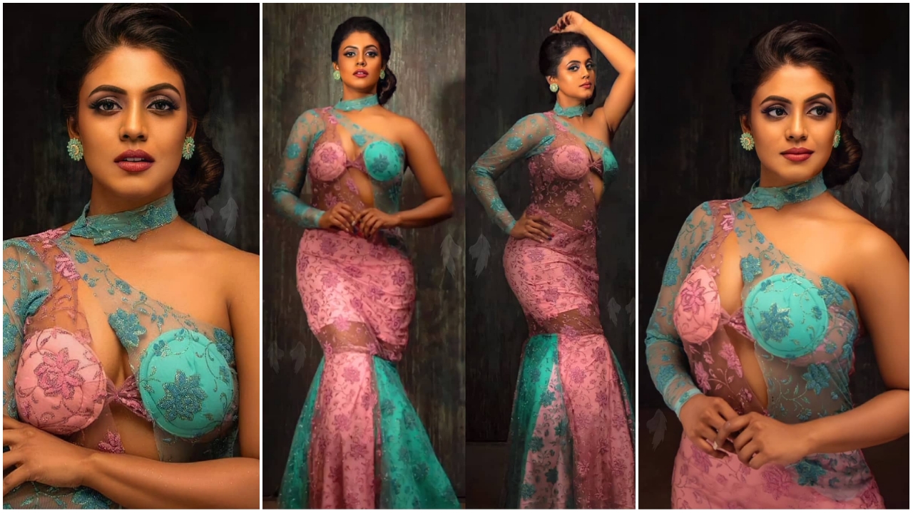 Iniya dressed up as a mermaid and the fans were amazed to see the pictures