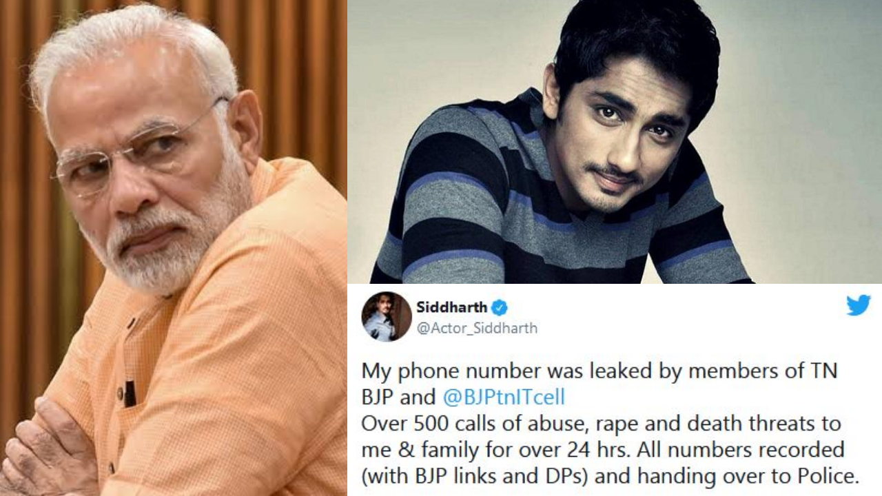 I will not remain silent, you will keep trying - Actor Siddharth warns Narendra Modi, Amit Shah, Malayalees with support