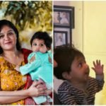 Junior Chiru sits with his mother and plays the harp with his father. Video goes viral