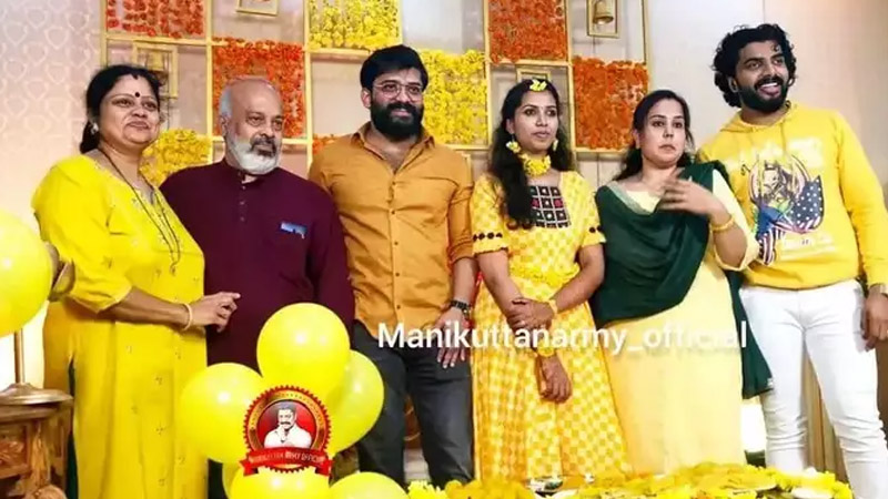When Manikuttan arrived at Anoop's sister's Haldi ceremony;  Image goes viral