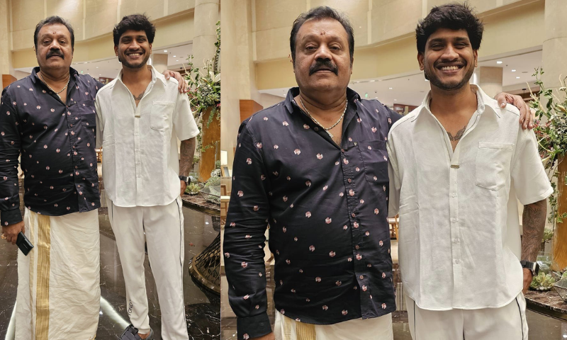 'Let this photo be commented on in the future as two people who won when they tried to lose';  Ex-Bigg Boss star praises himself and Suresh Gopi in between