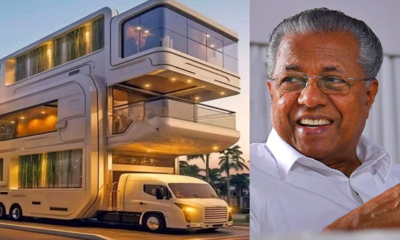 The last word of luxury on three floors, the bus for the New Kerala audience;  Let's check the truth of the circulating pictures
