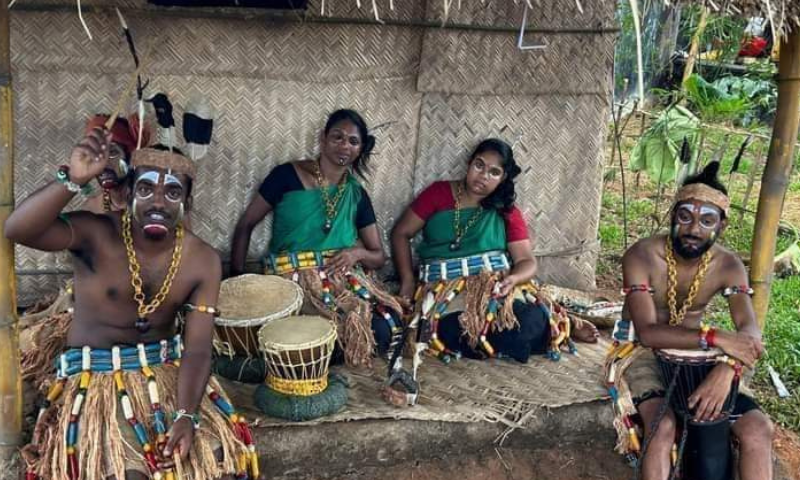 This is not the scene in Ramasimhan Ali Akbar's Bamboo Boys, this is the scene in Keralam Parupadi run by the left-wing progressive government: a Kerala renaissance where human beings are not seen as equals and are exhibited as museum pieces.