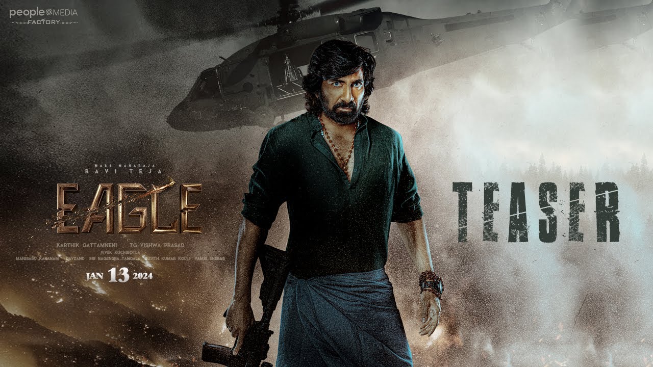 'Eagle' Blasting Teaser Released!  Ravi Teja as the hero and Vinay Rai as the villain