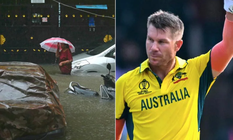 I am with everyone involved in this natural disaster;  Austrian opener David Warner offered words of comfort to Chennai flood victims