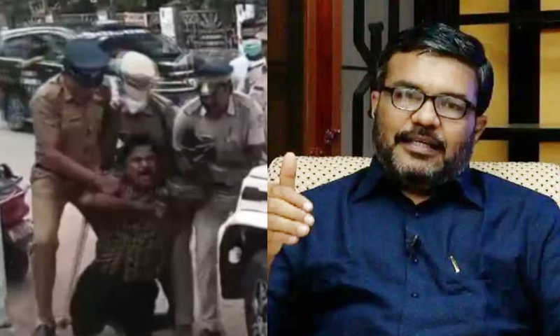 Incident of Youth Congress state secretary beating up a differently-abled man;  Minister MB Rajesh dismissed DYFI and said that the act cannot be justified