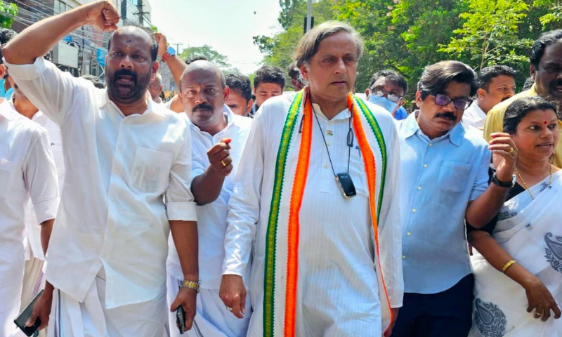Kerala has descended into the rule of law breakers who have given complete freedom to encroach upon the law abiding, Kerala Chief Minister is responsible;  Shashi Tharoor with severe criticism