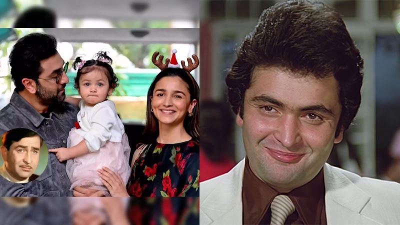 Like Rishi Kapoor reincarnated, Raha is a star again, with eyes that belong to the Kapoor family but Alia's complexion.