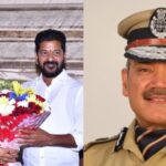 Violation of code of conduct!  The Election Commission suspended Anjani Kumar, Director General of Police, Telangana, who left with a bouquet of flowers after the Congress got a majority.
