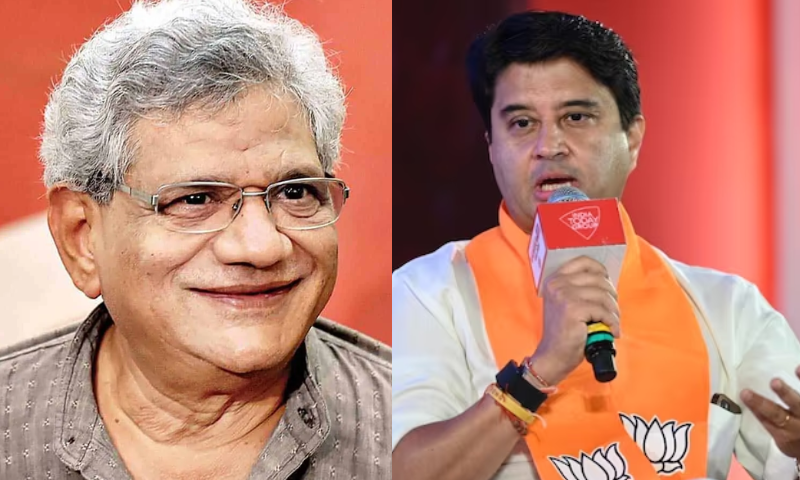 Yechury, whose names are Sita and Rama, was unfortunate not to attend the Ram Temple dedication ceremony;  Union Minister Jyotiraditya Scindia criticized
