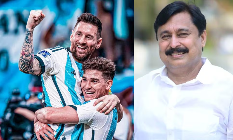 Good news for football lovers;  Argentina team ready to come to Kerala!  The minister got the message