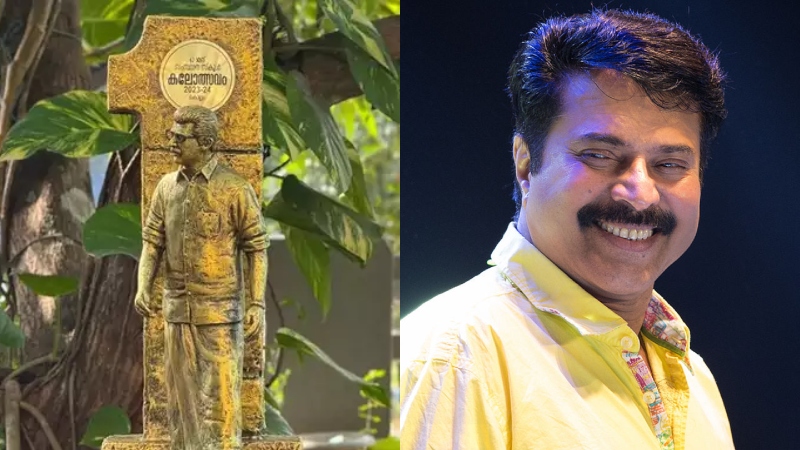 Kadakkal Chandran is ready to present it to Mammootty. He will present the sculpture on the Kalotsava stage.
