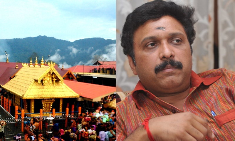 They do not come to Sabarimala to protest.  Sitting in front of the bus and calling for refuge is also not right; Ganesh Kumar