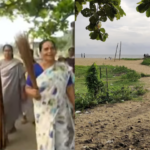 BJP's Mahila Morcha playing moral police;  The young woman reached the beach and chased the young men away with a broom and threatened to beat them if they came again