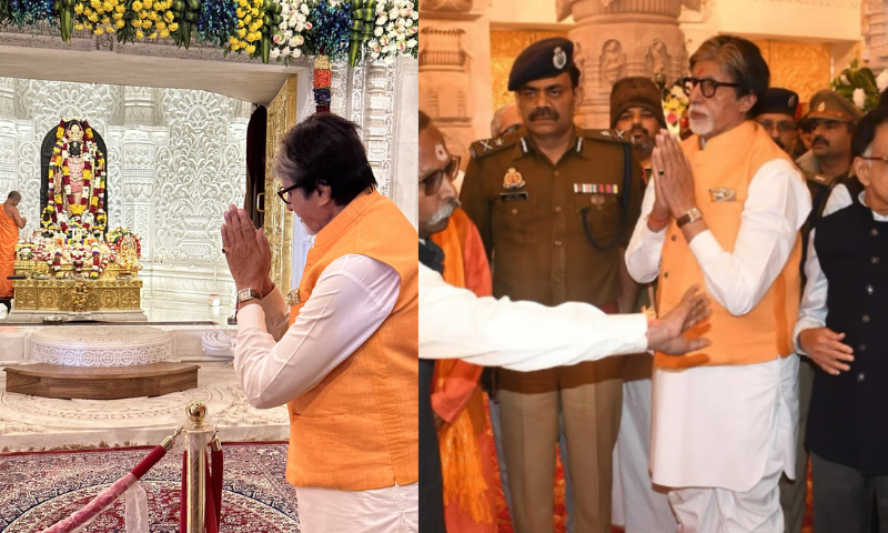 'Jai Shri Ram, faith called again;  Amitabh Bachchan visited Ayodhya for the second time