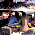 A Forest Department official suffered a heart attack during the protest in Pulpalli;  Because of the mental tension following the blocking of the road by the locals