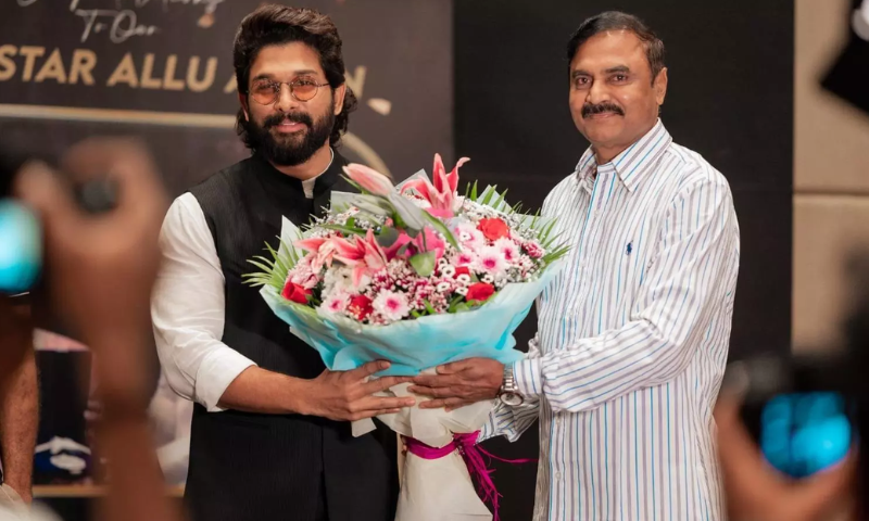 Actor Allu Arjun's father-in-law joins Congress;  Arrived after leaving BRS