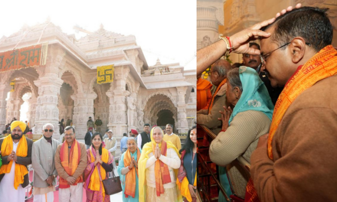 May Lord Sri Ramachandra ji bless everyone, Jai Sri Ram : Arvind Kejriwal visits Ayodhya with his family
