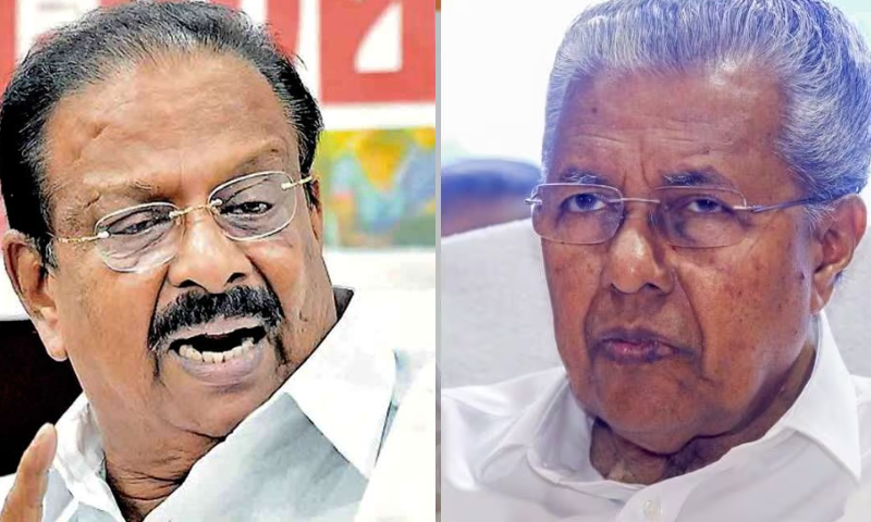 Pinarayi Vijayan stands with his head down like a country dog ​​in front of the Prime Minister;  K Sudhakaran with abuse