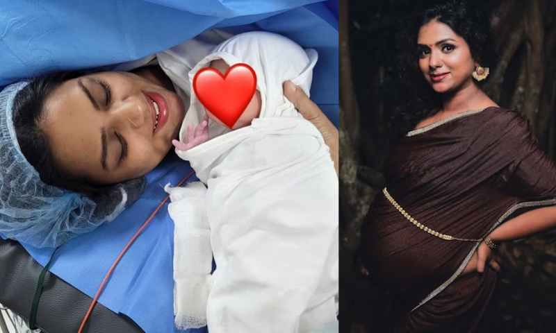 Serial star Lakshmi Pramod as a mother again;  The actor shared a picture of the baby from the operation theater