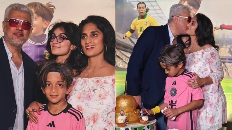 Is Thala's son so fond of football?  This is the only way fans get Shalini's pictures. The pictures are viral