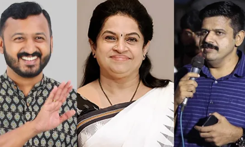 Rahul Mankootam has called Padmaja Venugopal "unborn" and it is K Muralidharan's responsibility to respond when his own mother is called abusive by a street thug;  Sandeep Warrier