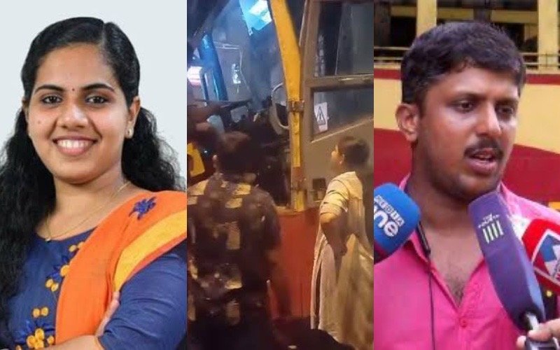 He showed a sexual gesture. The footage of the driver and the mayor's argument that no such incident took place is out.