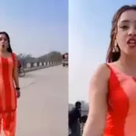 To become viral, the young woman danced with a gun on the country road. Finally, what happened