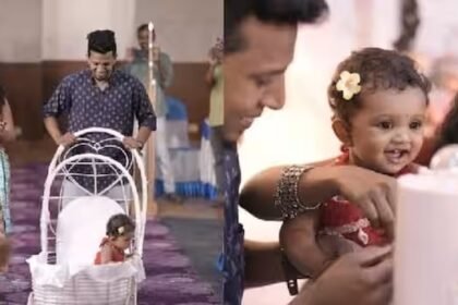 Athira celebrated Ponnomana's first birthday, Malayalees wished her well