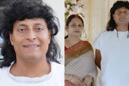 Once you tie it, you don't want to tie it again.  Those who do not tie will feel many things. He goes to see his wife once a month